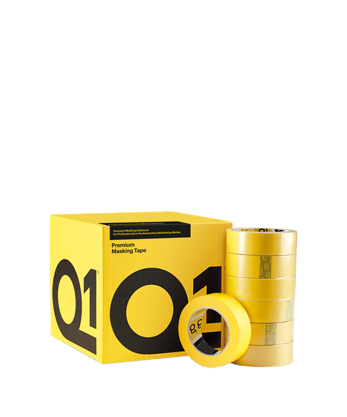Q1 Taśma maskująca Premium, Żółta; 30 mm x 50 m