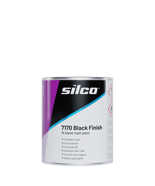 Silco Lakier nitrocelulozowy 7170 Black Finish, Czarny mat; 0,75 l