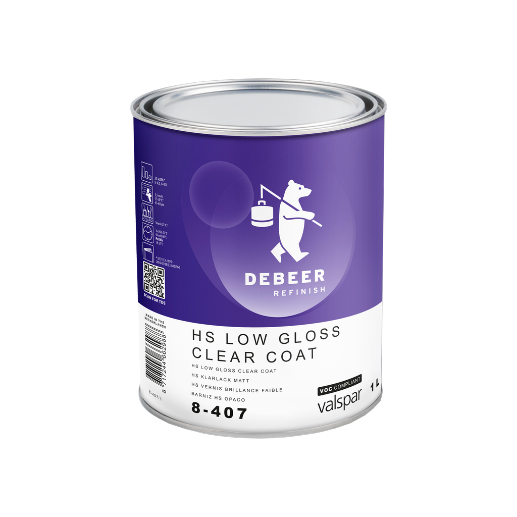 8-407 HS Low Gloss Clear Coat, niski połysk