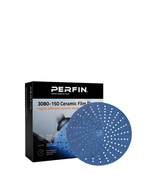 Perfin Krążek ścierny na rzep 3080-150 Ceramic Film Disc, 150 mm, MH; P080